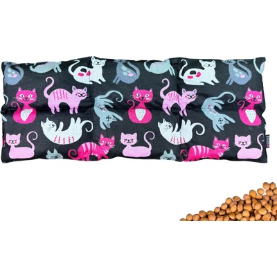 VFstyle nahrievací vankúšik s čerešňovými kôstkami 50x20 cm Kittens
