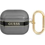 Guess Калъф Guess GUA3HHTSK за AirPods 3, черен, Strap Collection (GUA3HHTSK)
