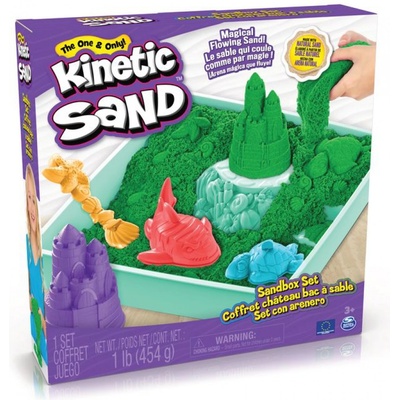 Kinetic Sand кутия с течен пясък и зелена подложка (6067479)