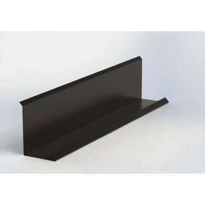 Lemování zdí klasik r.š.333mm Al Hliník lakovaný RAL 8019 šedohnědá dl.2m