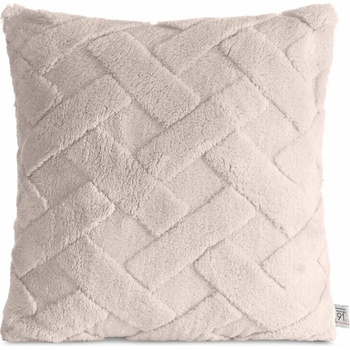 Takoy DESIGN 91 CARO z mäkkého plyšu zdobená reliéfnym vzorom-HF-461255 45 x 45 cm
