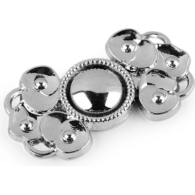 Stoklasa Ozdobné zapínání 15x28 mm Balení: 1 pár, Varianta: 1 barva nikl 1 barva nikl