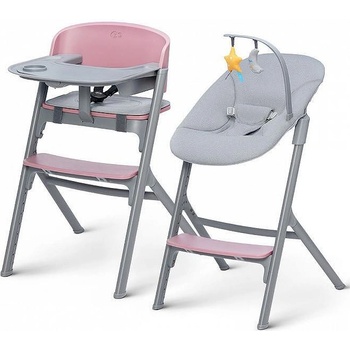 KinderKraft LIVY столче за хранене розово + CALMEE шезлонг (KHLICA00PNK0000)