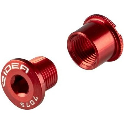 RIDEA Skrutky R8 pre montáž prevodníkov, Al, červené