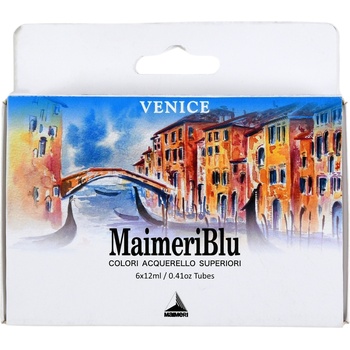 Maimeri Blu Комплект акварелни бои Венеция 6 x 12 ml (M1698052)