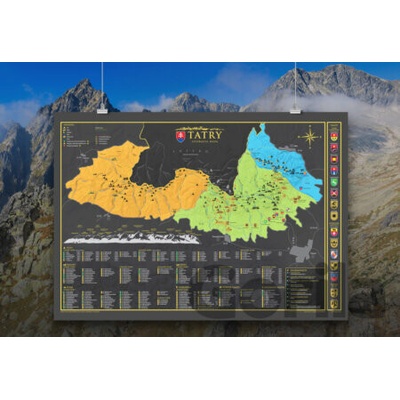 Stieracia mapa Západné, Belianske a Vysoké Tatry