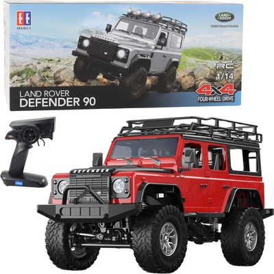 Jokomisiada Dálkově ovládané terénní vozidlo RC Land Rover Defender 90 červená EDUKAMP 1:14