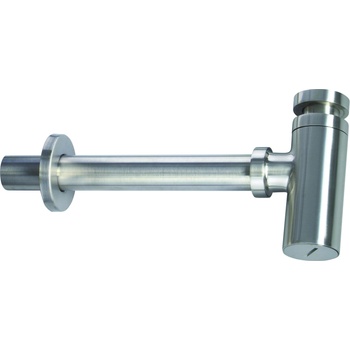 Deante Кръгъл сифон за умивалник, матирана стомана (nhc_f31k)