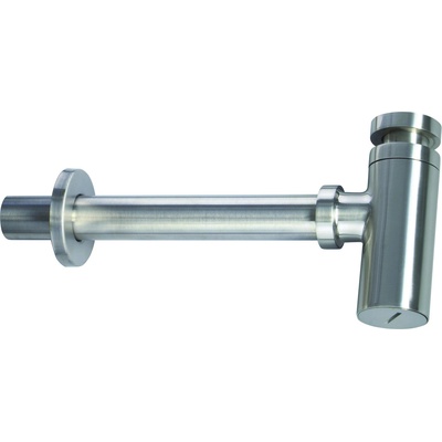 Deante Кръгъл сифон за умивалник, матирана стомана (nhc_f31k)