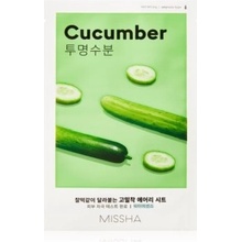 Missha Airy Fit Sheet Mask Cucumber plátýnková maska s výtažkem z okurky 19 g