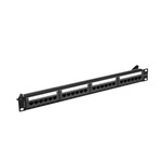 Lanberg пач панел 24 порта 1U 19"" CAT. 6a utp черен (ppua-1024-b)