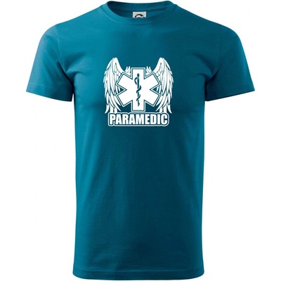 Paramedic Klasické pánské triko petrolejová