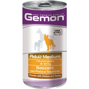  Консерва Gemon Medium Adult Chicken& Turkey - 1.25кг