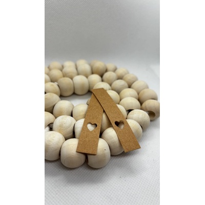 Kreatinka Cedulka WASH SRDCE 70x12mm Barva: Hnědá světlá – Hledejceny.cz