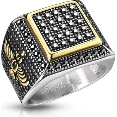 Steel Edge pánsky pečatný prsteň 7360