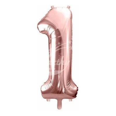 Fóliové číslo 1 rose gold 86 cm