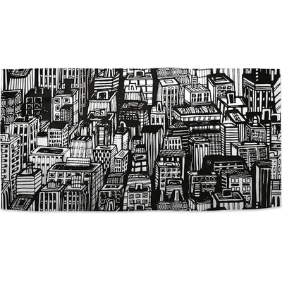 Sablio Uterák Kreslené mrakodrapy 50 x 100 cm