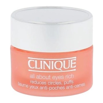 Clinique All About Eyes Rich околоочен крем против бръчки 15 ml за жени