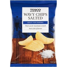 Tesco Smažené zemiakové lupienky hrubo nakrájané solené 130 g