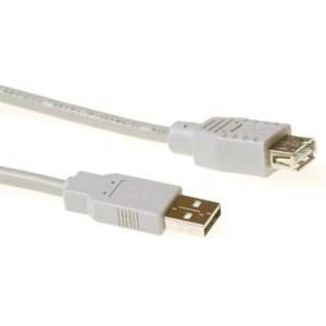 ACT usb 2.0 a мъжки към usb a женски 1 м Слонова кост sb2199 (sb2199)