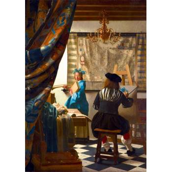 Image 1 of Bluebird Puzzle - Puzzle Vermeer - Art of Painting, 1668 - 1 000 piese