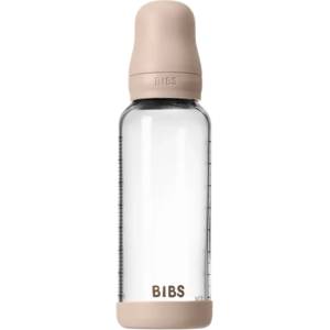 Bibs Стъклена бебешка бутилка Bibs - С каучуков биберон, 240 ml, Blush (5020244) - ozone