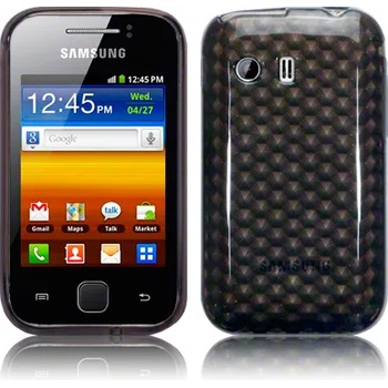 Samsung Galaxy Y S5360 Силиконов Калъф Черен TPU + Протектор