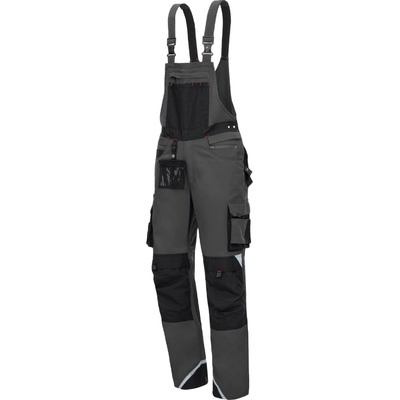 Nitras Motion TEX PRO FX pracovní kalhoty s laclem dlouhé šedá černá