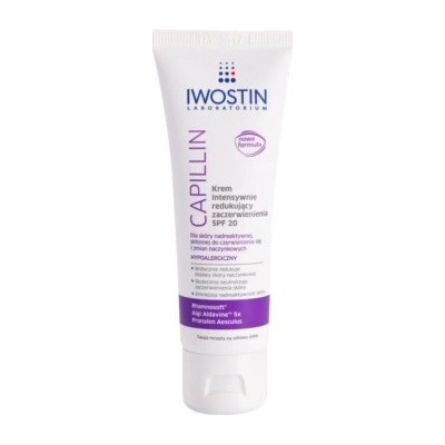 Iwostin Capillin intenzivní krém redukující zčervenání pleti SPF 20 40 ml