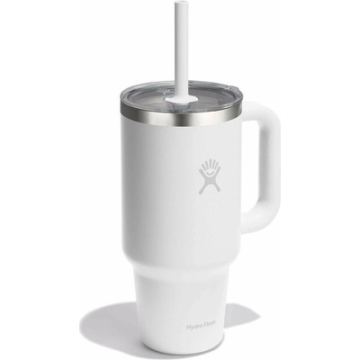 Hydro Flask termohrnek 32 Oz Travel Tumbler Clear Lid 946 ml bílá