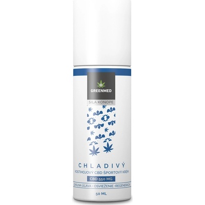 Greenmed Chladivý kostihojový CBD športový krém 50 ml