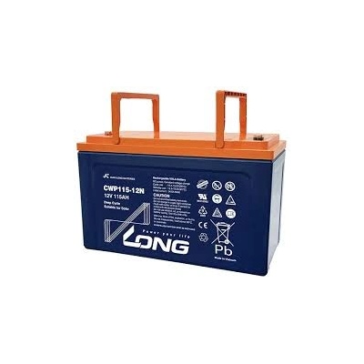Long Тягов акумулатор Long CWP115-12N 12V 115Ah, Оловно-Карбонов, 338x170x212 мм (CWP115-12N)