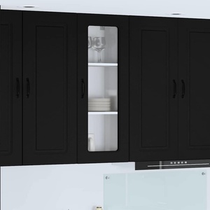 vidaXL Панел за миялна машина Kalmar Черно 40 x 31 x 100 см (884745)