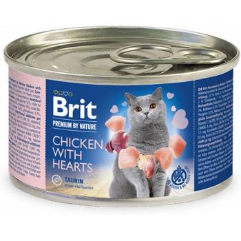 Brit Premium by Nature Chicken with Hearts- пастет за котки 200гр