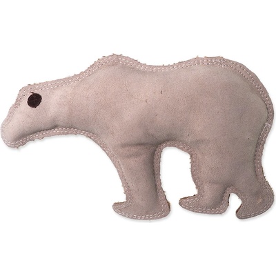 Dog Fantasy Dura-fused hračka pískací medveď koža a juta 28 cm