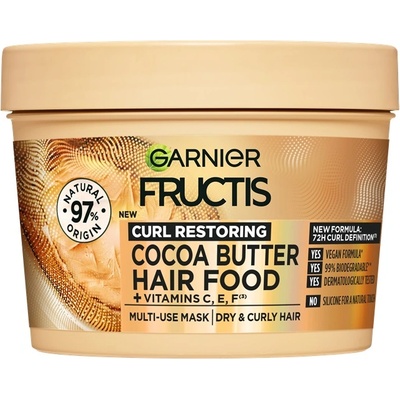 Garnier Fructis Hair Food Маска за коса с какаово масло, 390 ml