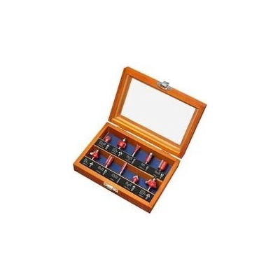 Sada tvarových fréz 6mm SK plátky 10ks + kufr Extol Premium 44041 – Zboží Dáma