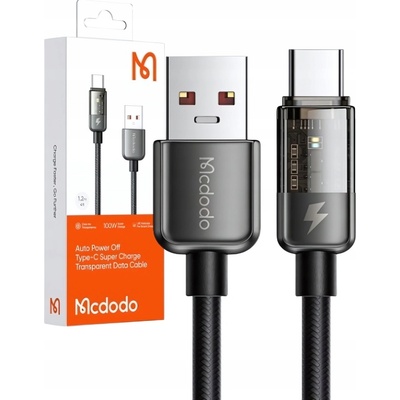 Mcdodo CA-3151 USB-A/USB-C 6A, 1,8m, černý