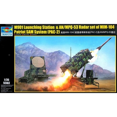 Trumpeter M901 Launching Station & AN/MPQ-53 Radar set of MIM-104 Patriot SAM System PAC-2 1:35
