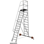 KRAUSE Сгъваема едностранна платформена стълба Krause, Vario Compact, 14 стъпала, основа 2070 м (10833372) (10833372)