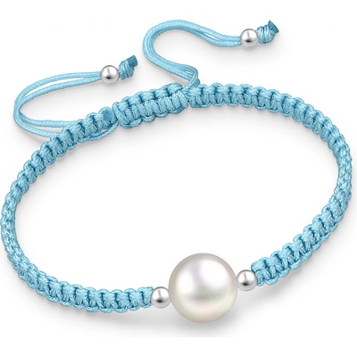 Bangles perla & šňůrka 2239 tyrkysová