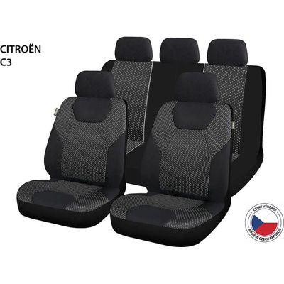 Autopoťah Cappa Perfetto GL Citroën C3 černá/šedá