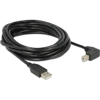 Delock USB2.0 кабел USB A щепсел - USB B с 90 конектора, 5 м