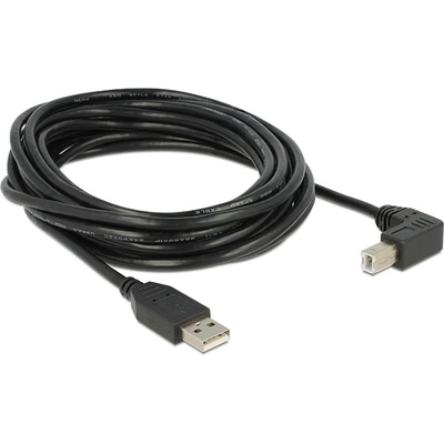 Delock USB2.0 кабел USB A щепсел - USB B с 90 конектора, 5 м