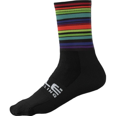 Alé Cycling letné cyklistické ponožky Flash Socks čierne/farebné