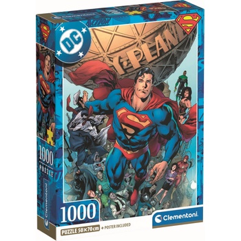 Clementoni Пъзел Clementoni от 1000 части - Супермен, вид 1 (37505)