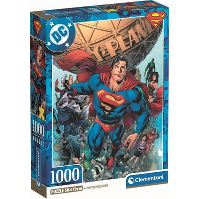 Clementoni Пъзел Clementoni от 1000 части - Супермен, вид 1 (37505)