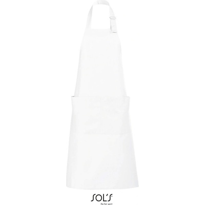 SOL's Collection Zástěra Gala s laclem COT25801000199-white Bílá