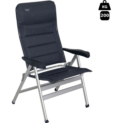 611/918 Kempingová skládací židle Crespo XXL DELUXE anthrazit do 200kg