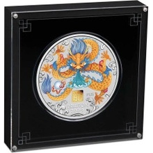 The Perth Mint stříbrná mince Lunar Series III Year of Dragon 2024 Privy Mark 1 kg